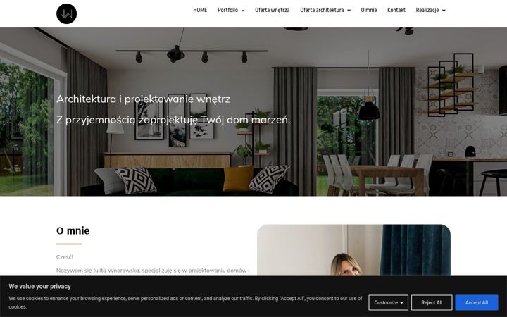 Screenshot of julitawnorowska.com
