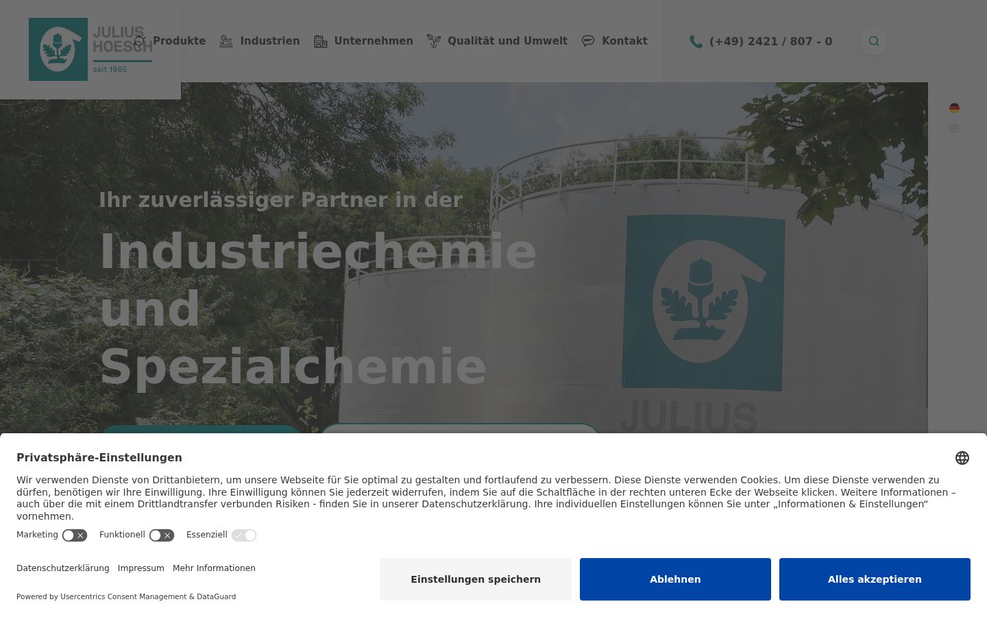 Captura de ecrã do banner de consentimento apresentado antes de qualquer interação