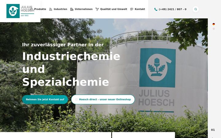 Screenshot of julius-hoesch.de