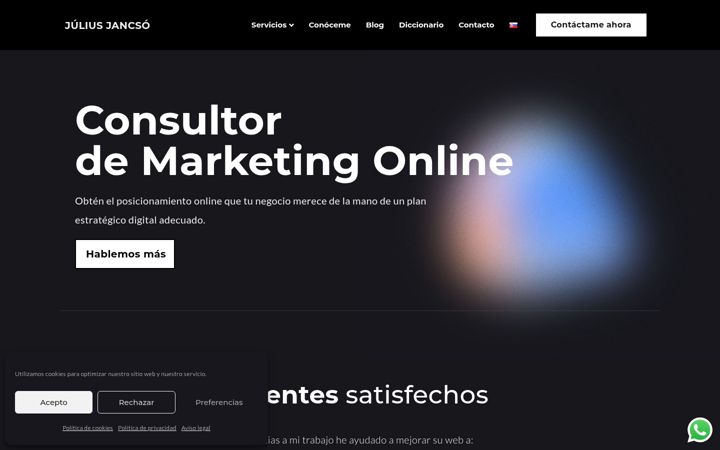Screenshot of juliusjancso.com
