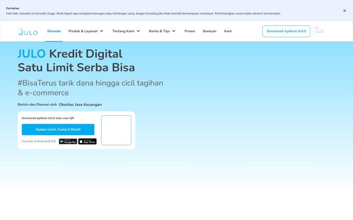 Screenshot of julo.co.id