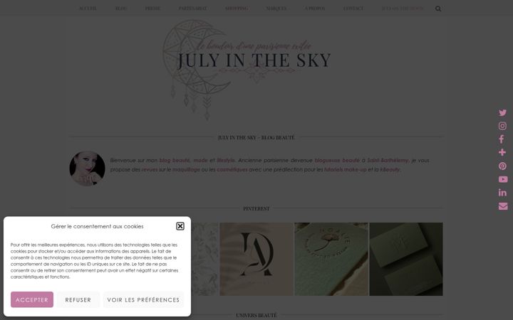Screenshot of julyinthesky.com