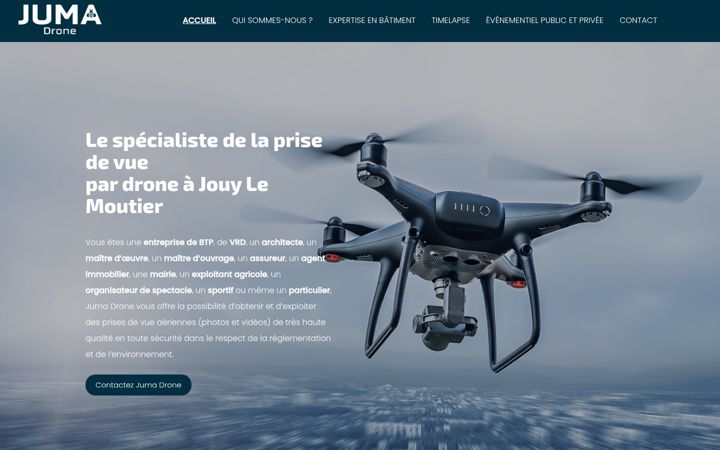 Screenshot of jumadrone95.fr