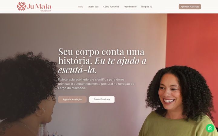 Screenshot of jumaiafisioterapia.com.br