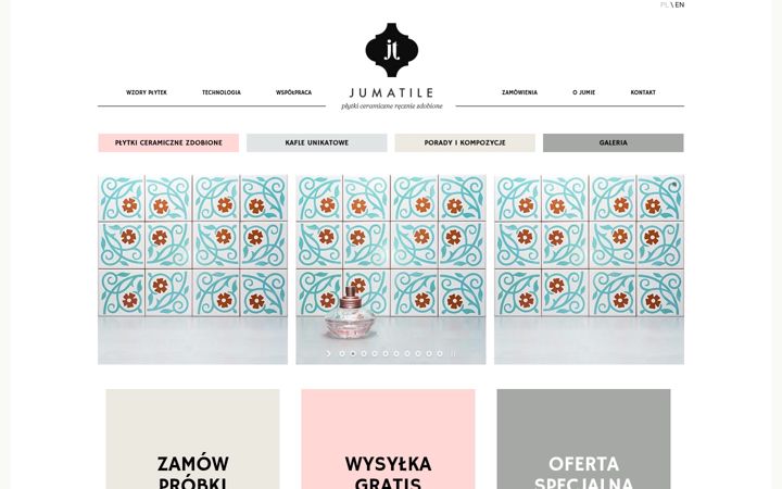 Screenshot of jumatile.com