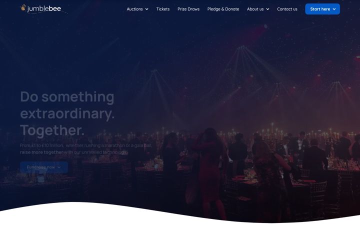 Screenshot of jumblebee.org