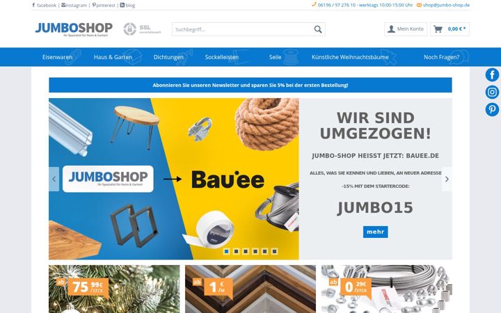 Screenshot of jumbo-shop.de