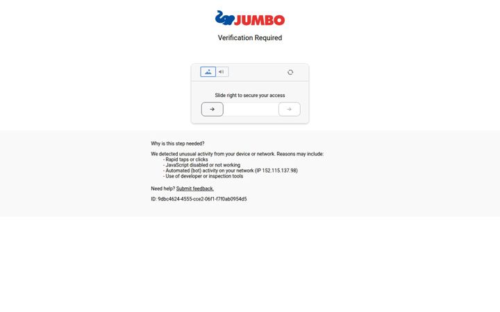 Screenshot of jumbo.ch