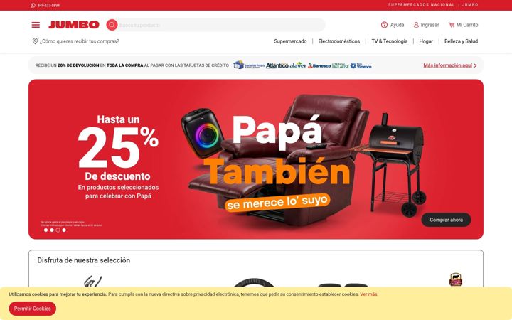 Screenshot of jumbo.com.do