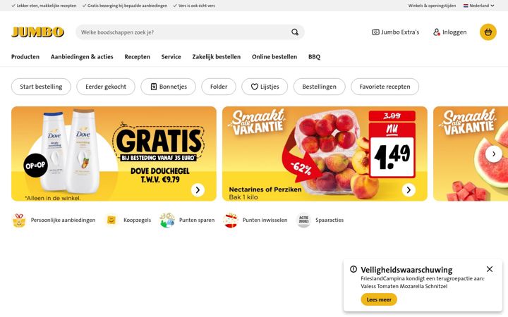 Skærmbillede af jumbo.com