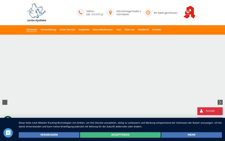 Screenshot of jumboapotheke.de