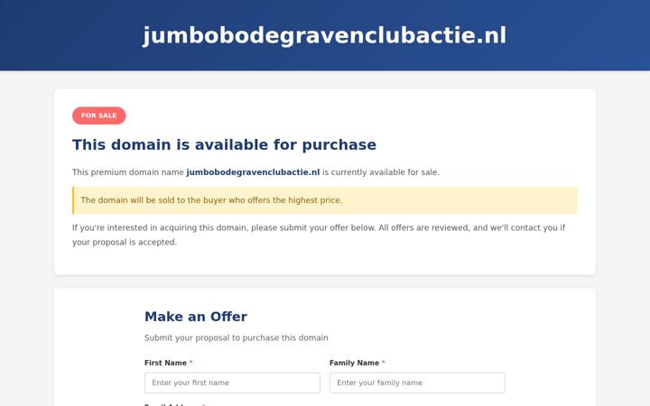 Screenshot of jumbobodegravenclubactie.nl