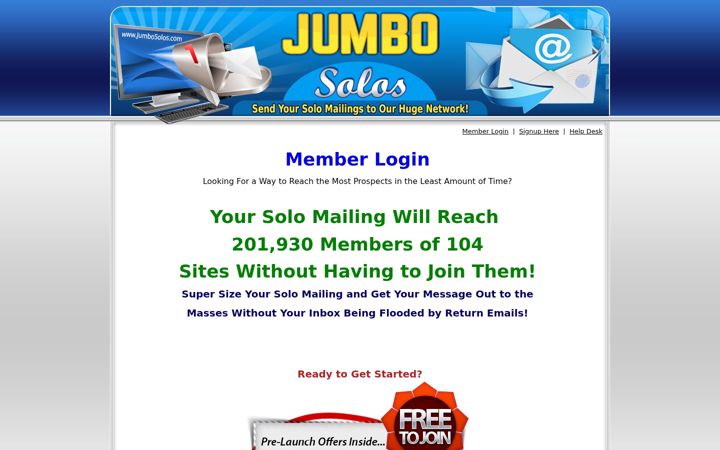 Screenshot of jumbosolos.com