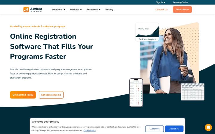 Screenshot of jumbula.com