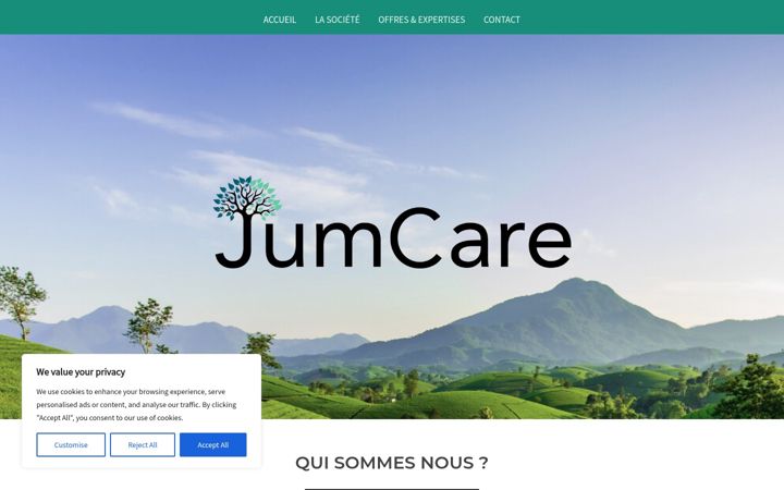 Screenshot of jumcare.com
