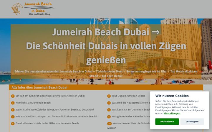 Screenshot of jumeirah-beach-dubai.de