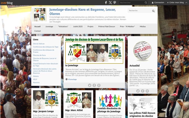 Screenshot of jumelage-dioceses-kara-bayonne.com