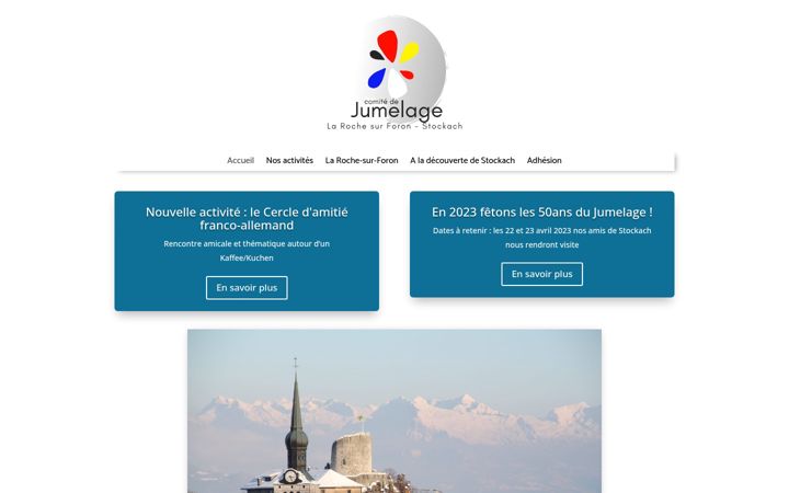 Screenshot of jumelage-larochesurforon-stockach.fr