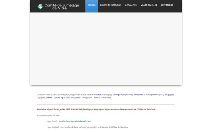 Screenshot of jumelage-vitre.com