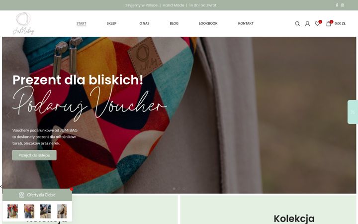 Screenshot of jumibag.pl