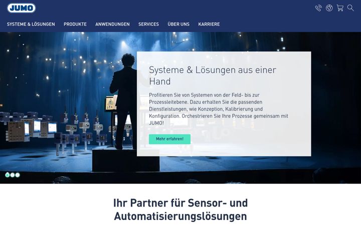 Screenshot of jumo.de