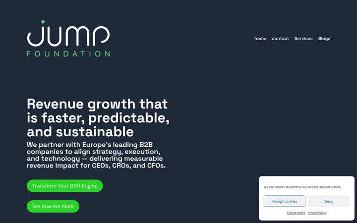 Screenshot of jump.foundation