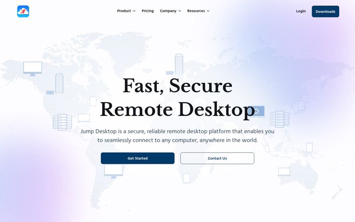 Screenshot van jumpdesktop.com