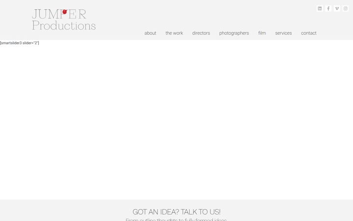 Screenshot of jumperproductions.ie