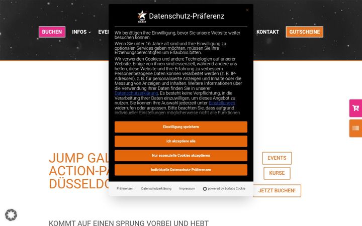 Screenshot of jumpgalaxy.de
