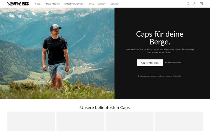 Screenshot of jumping-bird.de