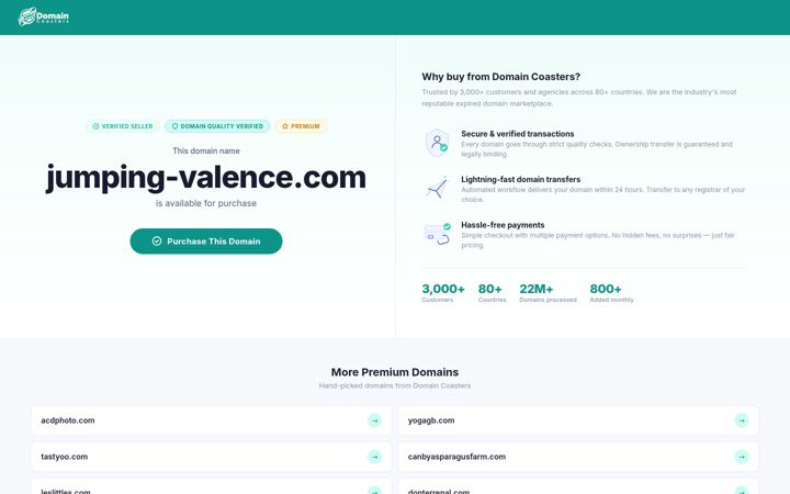 Screenshot of jumping-valence.com