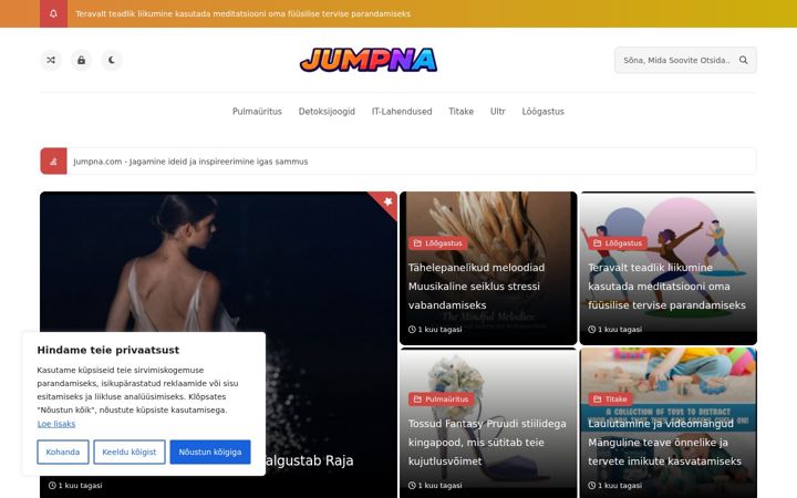 Screenshot of jumpna.com