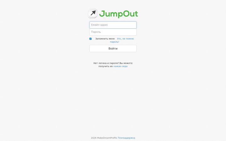 Screenshot of jumpoutpopup.ru