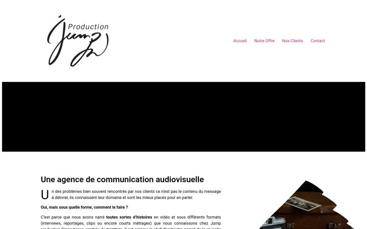 Screenshot of jumpproduction.fr