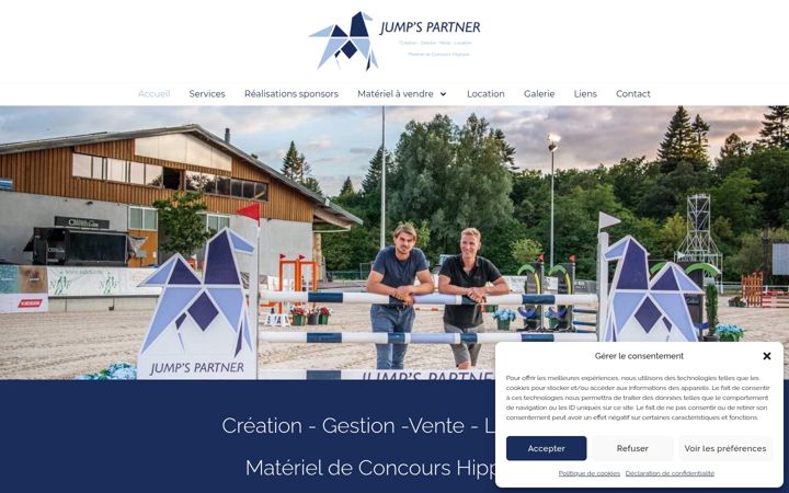 Screenshot of jumpspartner.ch