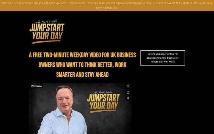 Screenshot of jumpstartyourday.co.uk