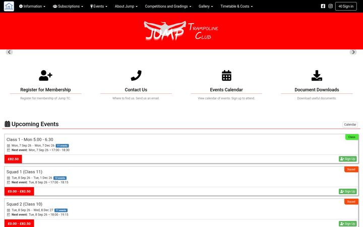 Screenshot of jumptc.co.uk