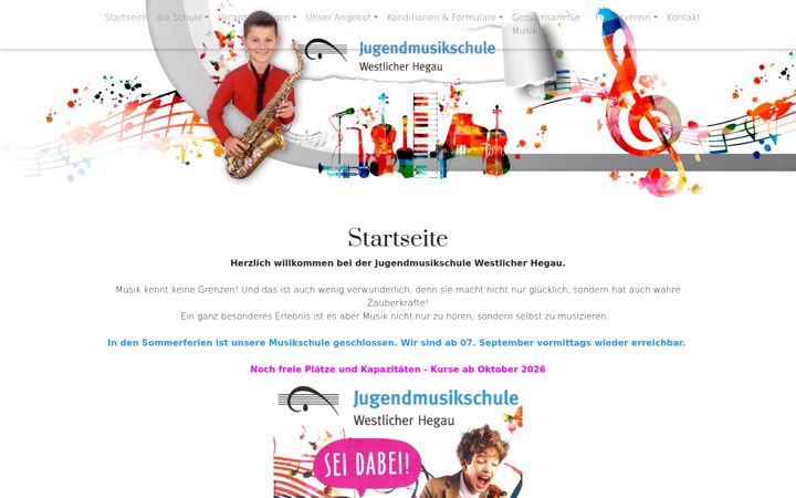 Screenshot of jumu-hegau.de