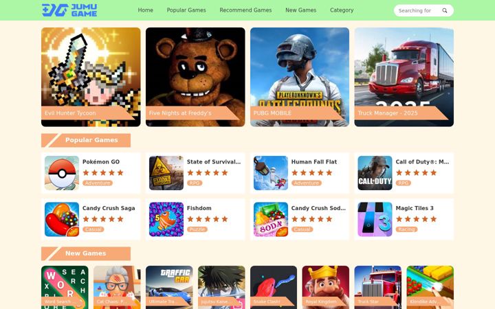 Screenshot of jumugame.com