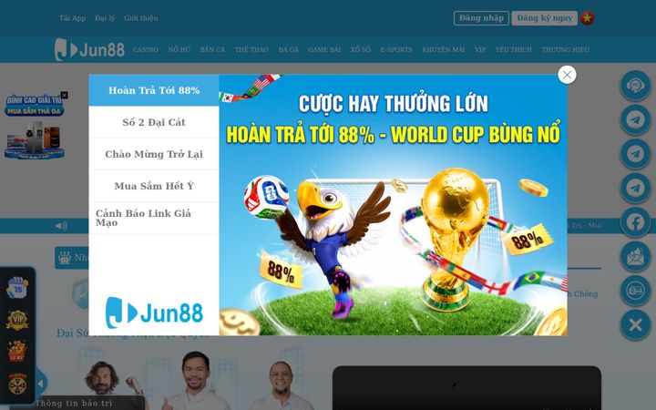 Screenshot of jun88nn5.top