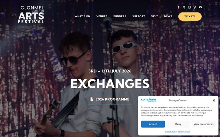 Screenshot of junctionfestival.com