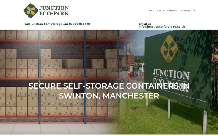 Screenshot of junctionselfstorage.co.uk