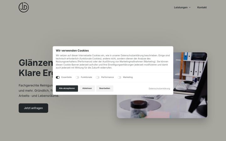 Screenshot of jundd-reinigung.at