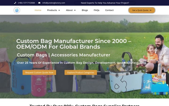 Screenshot of jundongfactory.com