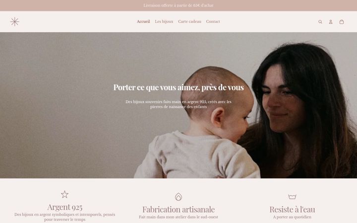 Screenshot of junebijoux.com