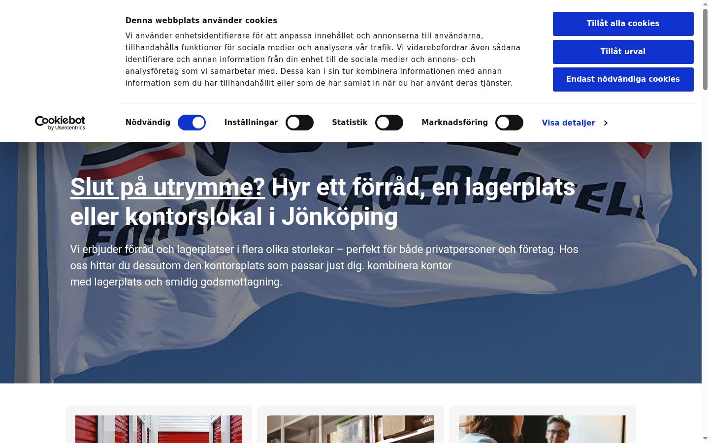 Snímek obrazovky baneru souhlasu zobrazeného před jakoukoli interakcí