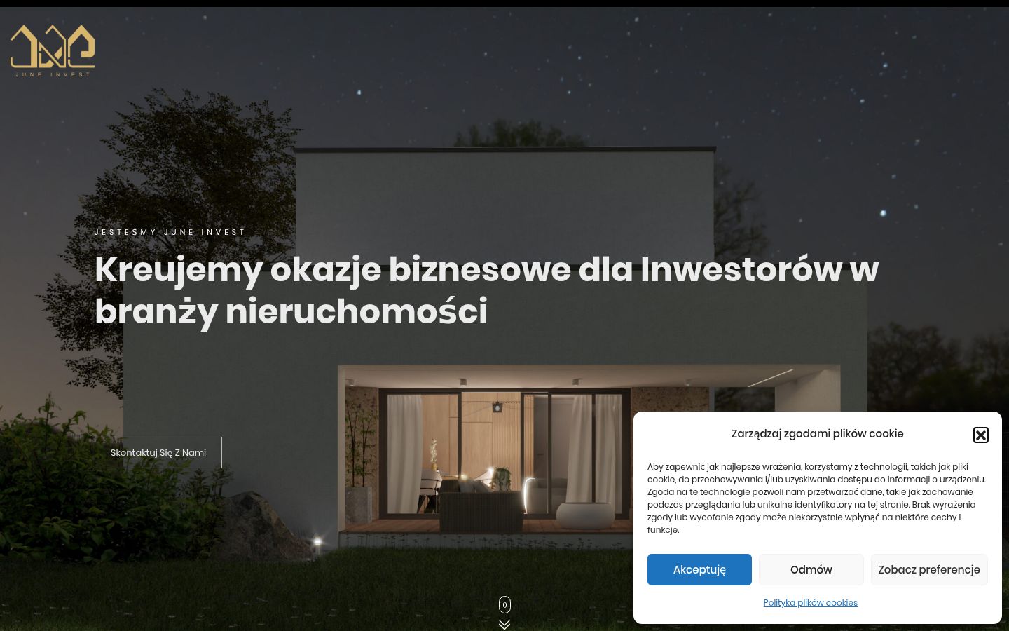 Képernyőkép a bármilyen interakció előtt megjelenő hozzájárulási bannerről