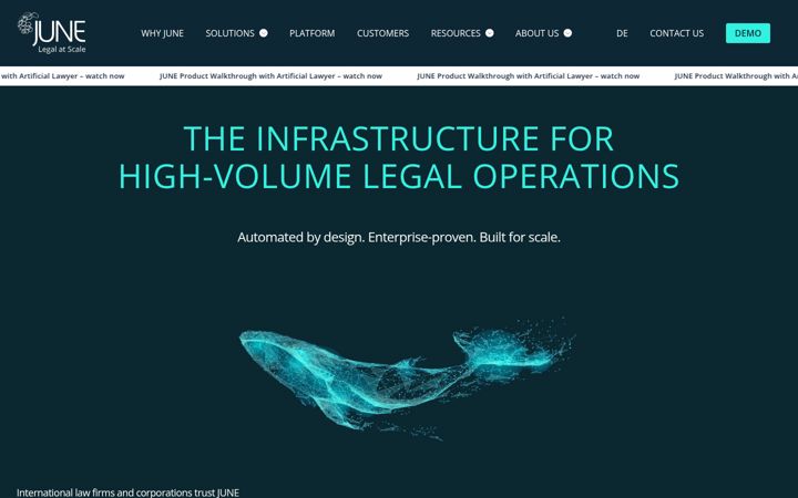 Screenshot of juneplatform.com