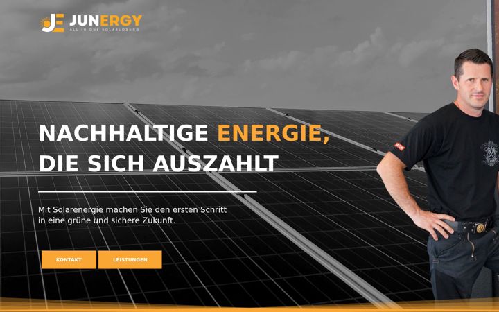 Screenshot of junergy.de
