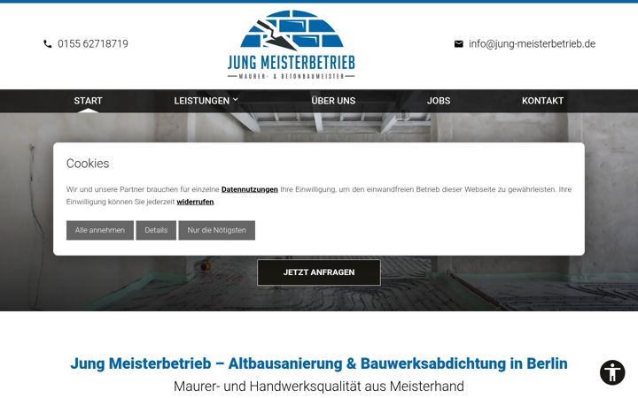 Screenshot of jung-meisterbetrieb.de